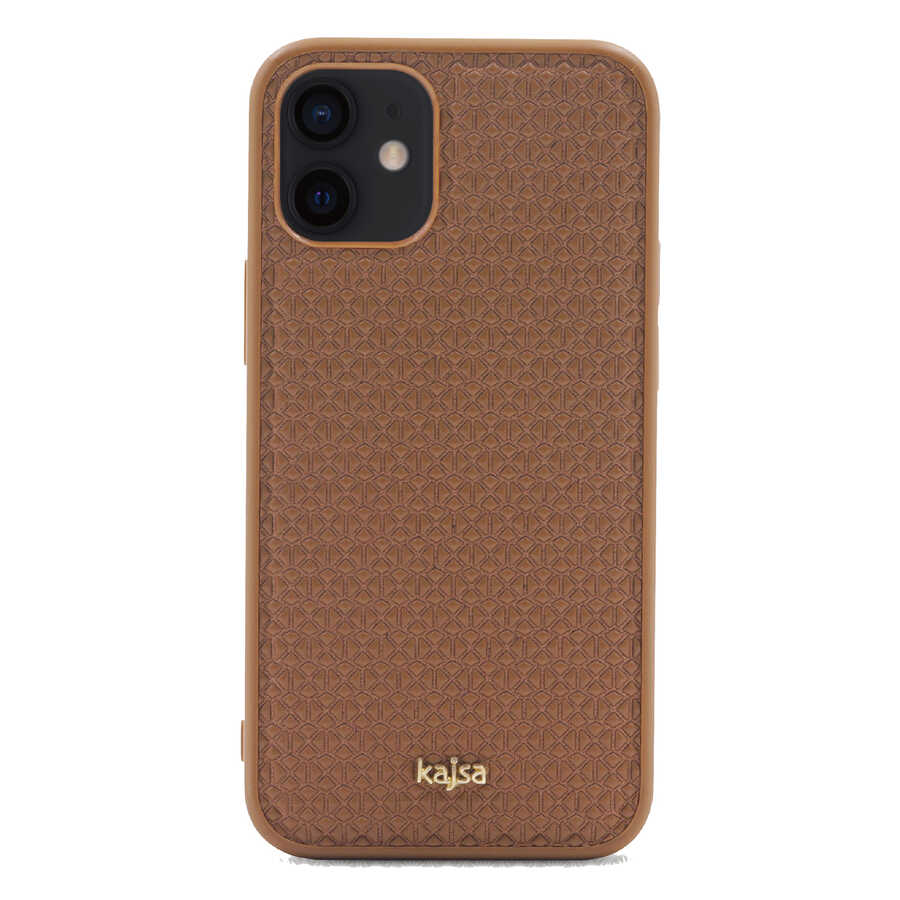 iPhone 12 Kılıf Kajsa Splendid Serisi 3D Leaf Kılıf