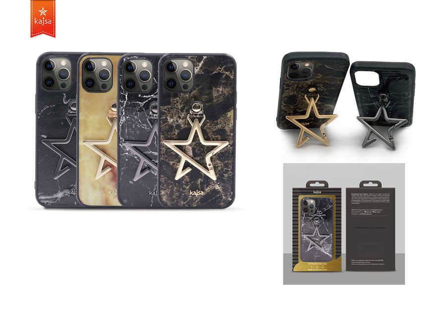 iPhone 12 Kılıf Kajsa Starry Serisi Marble Kılıf