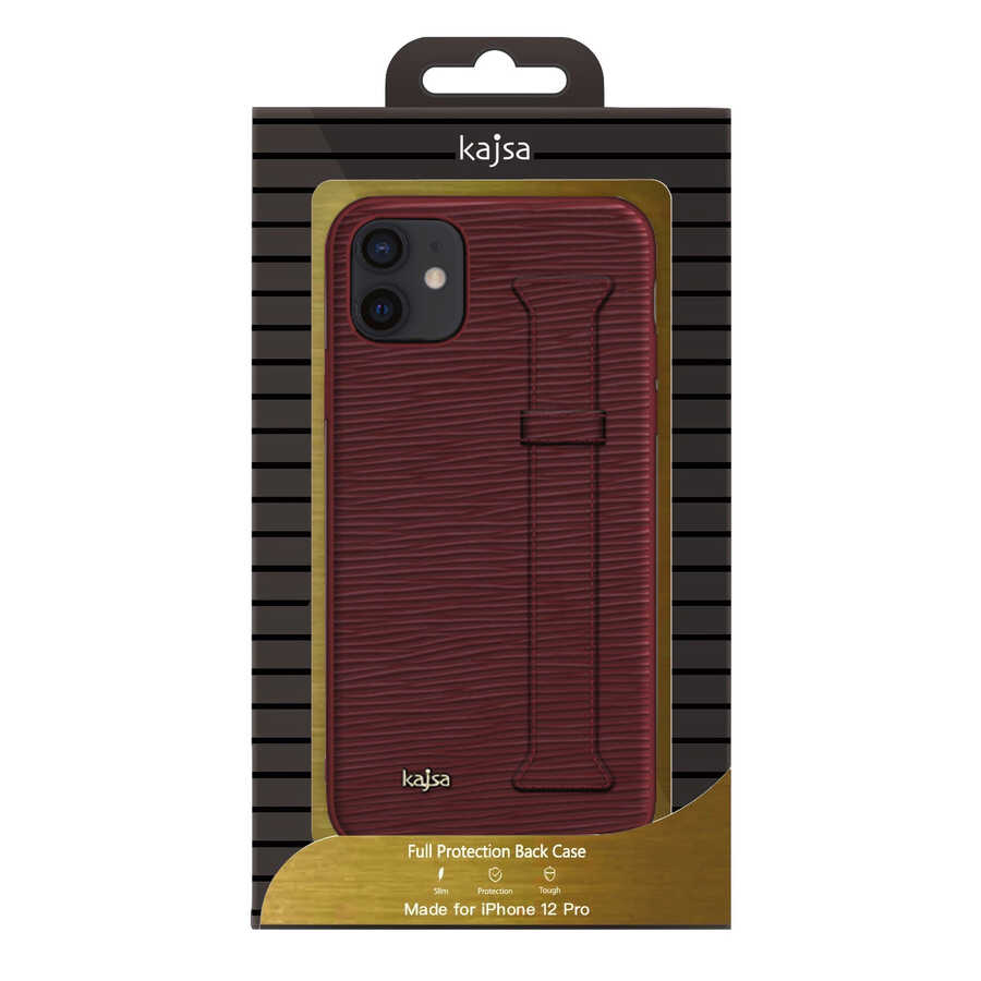 iPhone 12 Kılıf Kajsa Wave Pattern Handstrap Kılıf