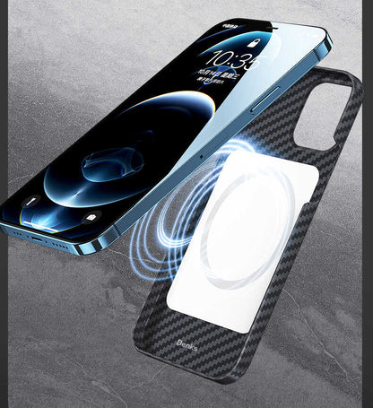 iPhone 12 Pro Kılıf Benks MFİ M-safe Magnetic Aramid Kılıf