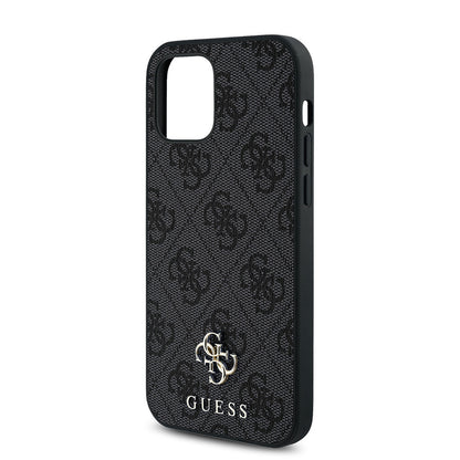 iPhone 12 Pro Kılıf Guess Orijinal Lisanslı M-safe Şarj Özellikli Small 4G Classic Kılıf