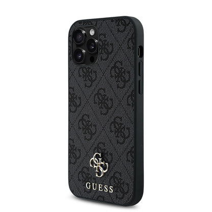 iPhone 12 Pro Kılıf Guess Orijinal Lisanslı M-safe Şarj Özellikli Small 4G Classic Kılıf