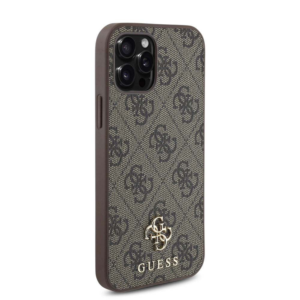 iPhone 12 Pro Kılıf Guess Orijinal Lisanslı M-safe Şarj Özellikli Small 4G Classic Kılıf