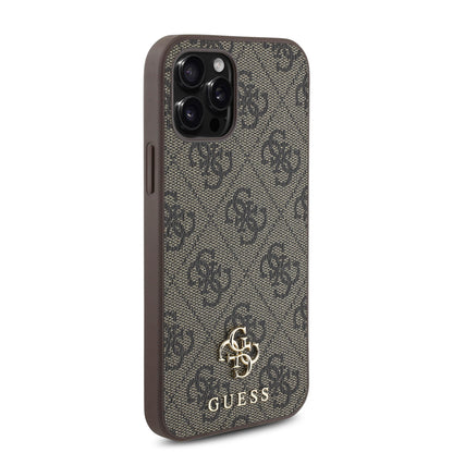 iPhone 12 Pro Kılıf Guess Orijinal Lisanslı M-safe Şarj Özellikli Small 4G Classic Kılıf