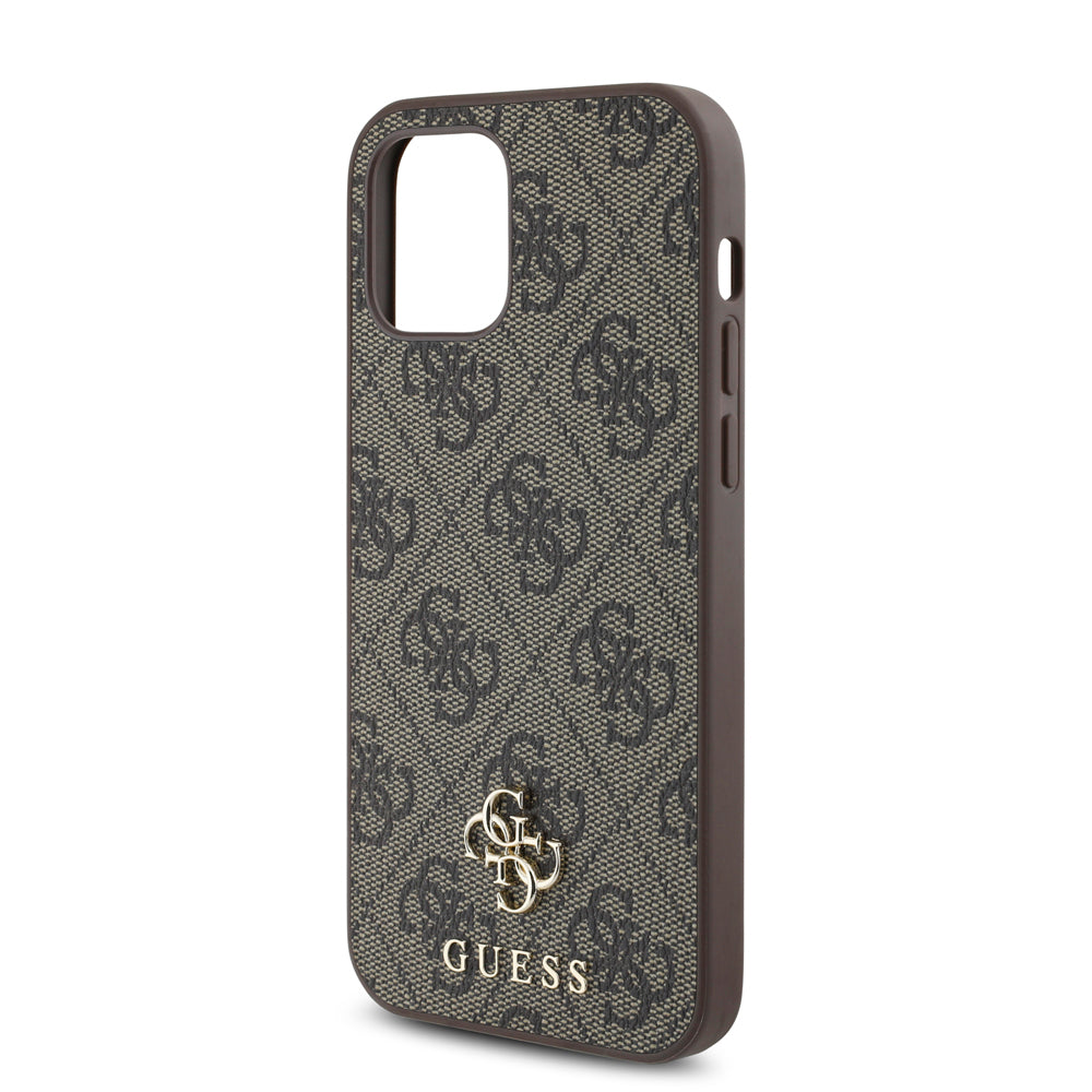 iPhone 12 Pro Kılıf Guess Orijinal Lisanslı M-safe Şarj Özellikli Small 4G Classic Kılıf