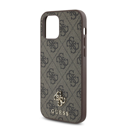 iPhone 12 Pro Kılıf Guess Orijinal Lisanslı M-safe Şarj Özellikli Small 4G Classic Kılıf