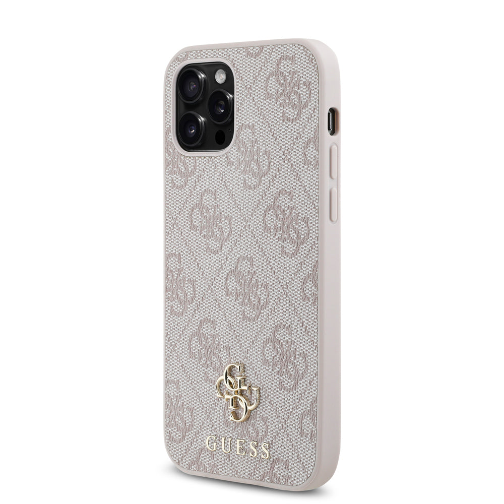 iPhone 12 Pro Kılıf Guess Orijinal Lisanslı M-safe Şarj Özellikli Small 4G Classic Kılıf