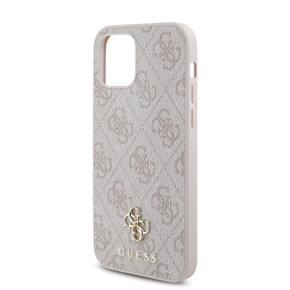 iPhone 12 Pro Kılıf Guess Orijinal Lisanslı M-safe Şarj Özellikli Small 4G Classic Kılıf