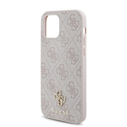 iPhone 12 Pro Kılıf Guess Orijinal Lisanslı M-safe Şarj Özellikli Small 4G Classic Kılıf