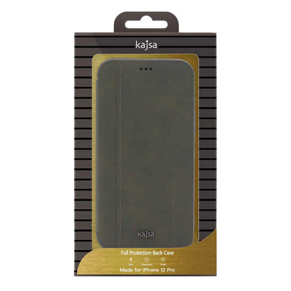 iPhone 12 Pro Kılıf Kajsa Dale Serisi Parallel PU Folio Kılıf