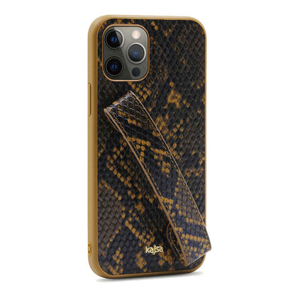 iPhone 12 Pro Kılıf Kajsa Glamorous Serisi Snake Handstrap Kılıf