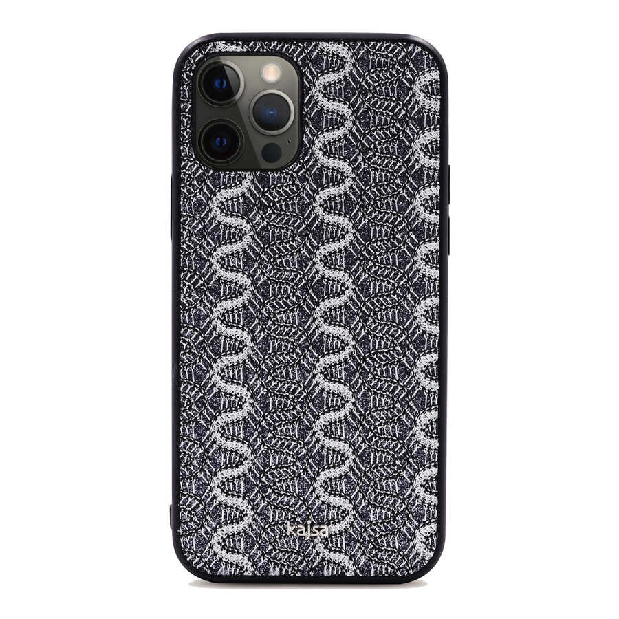 iPhone 12 Pro Kılıf Kajsa Glamorous Serisi Waterfall Pattern Kılıf