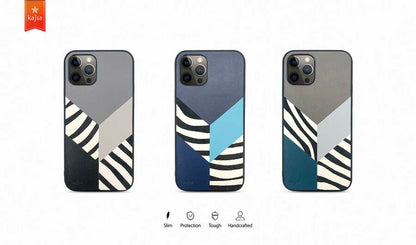 iPhone 12 Pro Kılıf Kajsa Glamorous Serisi Zebra Combo Kılıf