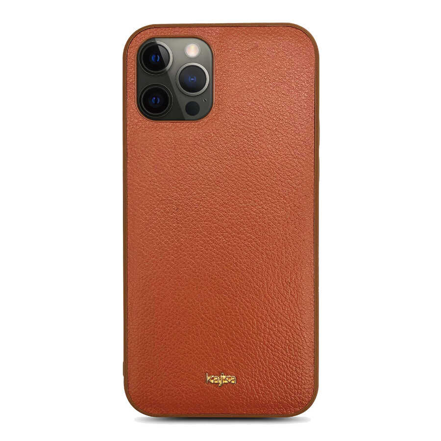 iPhone 12 Pro Kılıf Kajsa Luxe Collection Hakiki Deri Kılıf