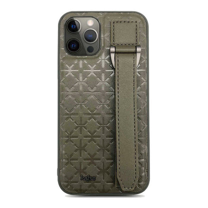 iPhone 12 Pro Kılıf Kajsa Neo Clasic Serisi Mono K Strap Kılıf