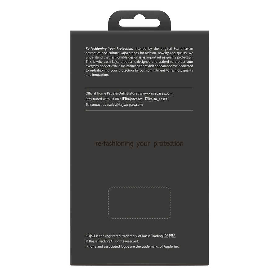 iPhone 12 Pro Kılıf Kajsa Preppie Serisi Dark Kılıf