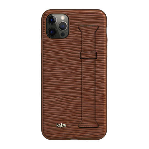 iPhone 12 Pro Kılıf Kajsa Wave Pattern Handstrap Kılıf