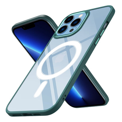 iPhone 12 Pro Kılıf Wireless Şarj Özellikli Zore Krom M-safe Silikon Kılıf