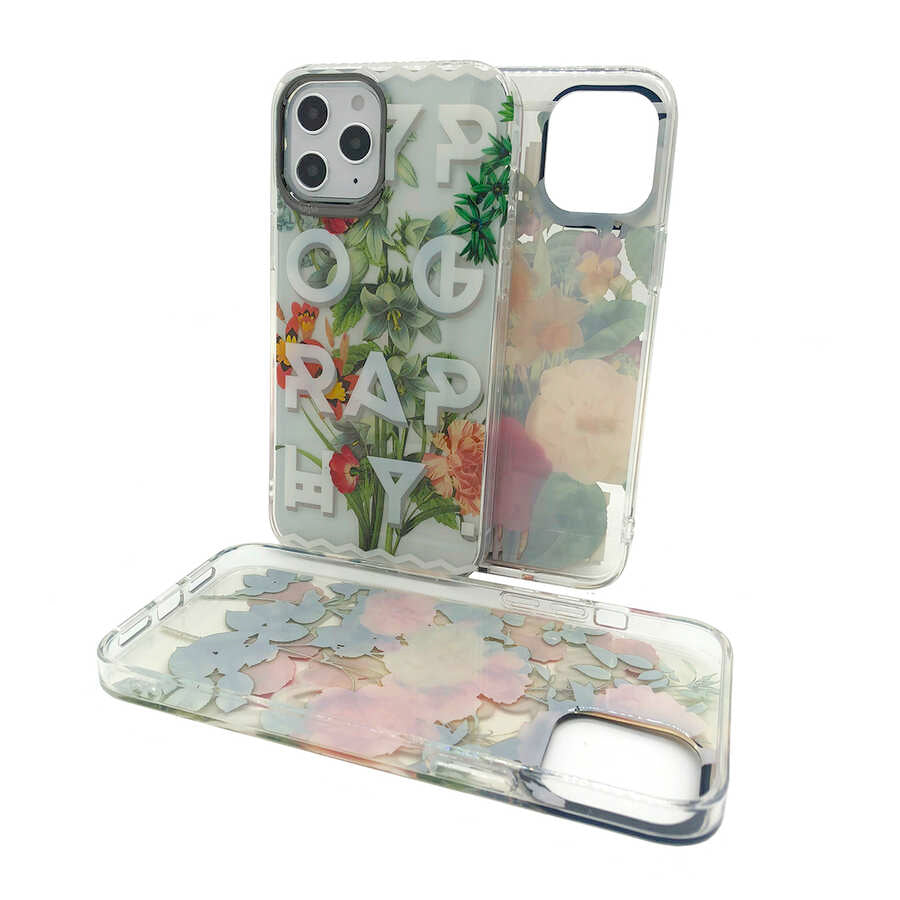 iPhone 12 Pro Max Kılıf Kajsa Floral Kılıf