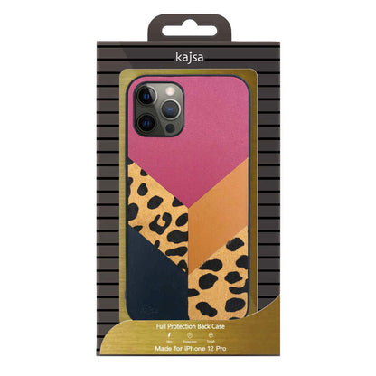 iPhone 12 Pro Max Kılıf Kajsa Glamorous Serisi Leopard Combo Kılıf