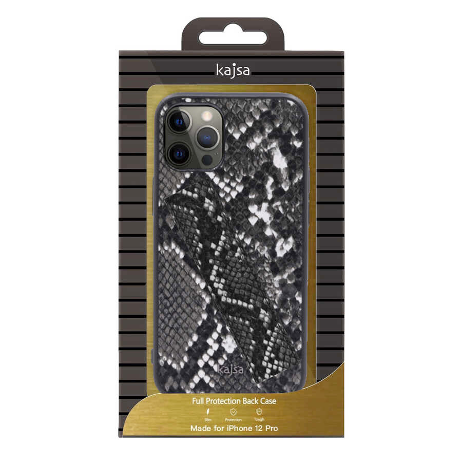 iPhone 12 Pro Max Kılıf Kajsa Glamorous Serisi Snake Handstrap Kılıf