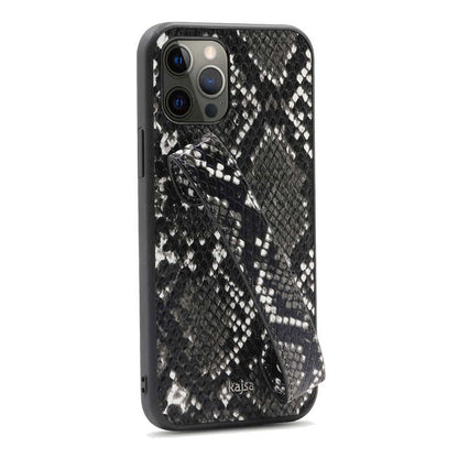iPhone 12 Pro Max Kılıf Kajsa Glamorous Serisi Snake Handstrap Kılıf