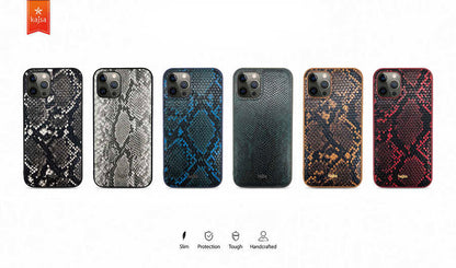 iPhone 12 Pro Max Kılıf Kajsa Glamorous Serisi Snake Pattern Kılıf
