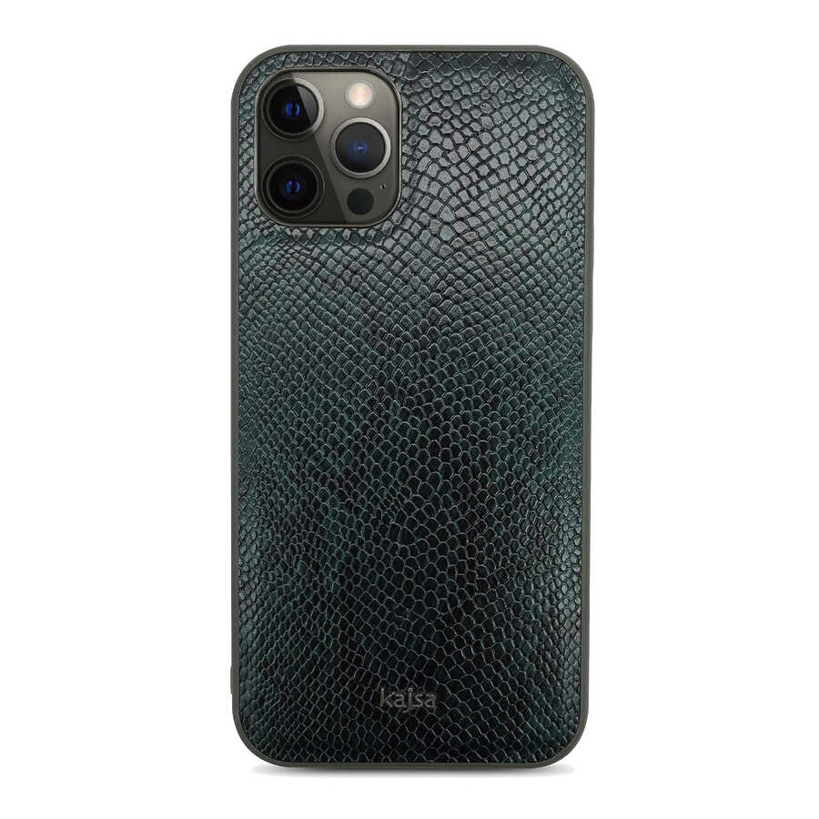 iPhone 12 Pro Max Kılıf Kajsa Glamorous Serisi Snake Pattern Kılıf