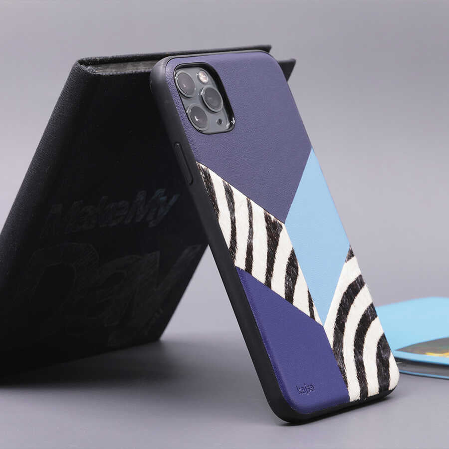 iPhone 12 Pro Max Kılıf Kajsa Glamorous Serisi Zebra Combo Kılıf