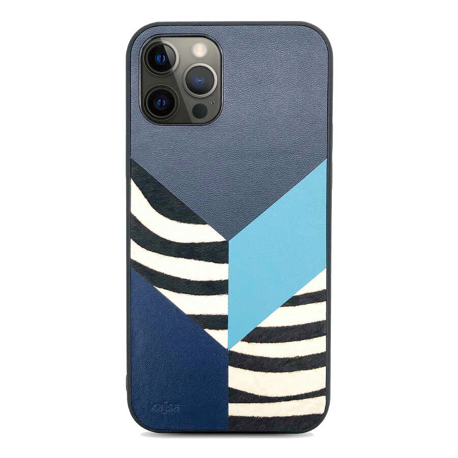 iPhone 12 Pro Max Kılıf Kajsa Glamorous Serisi Zebra Combo Kılıf
