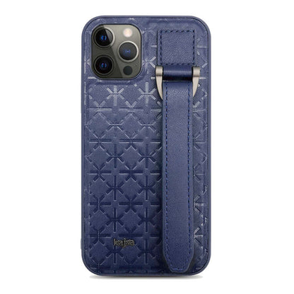 iPhone 12 Pro Max Kılıf Kajsa Neo Clasic Serisi Mono K Strap Kılıf
