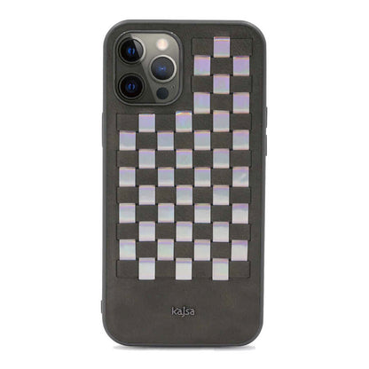 iPhone 12 Pro Max Kılıf Kajsa Preppie Serisi Spotlight Woven Kılıf