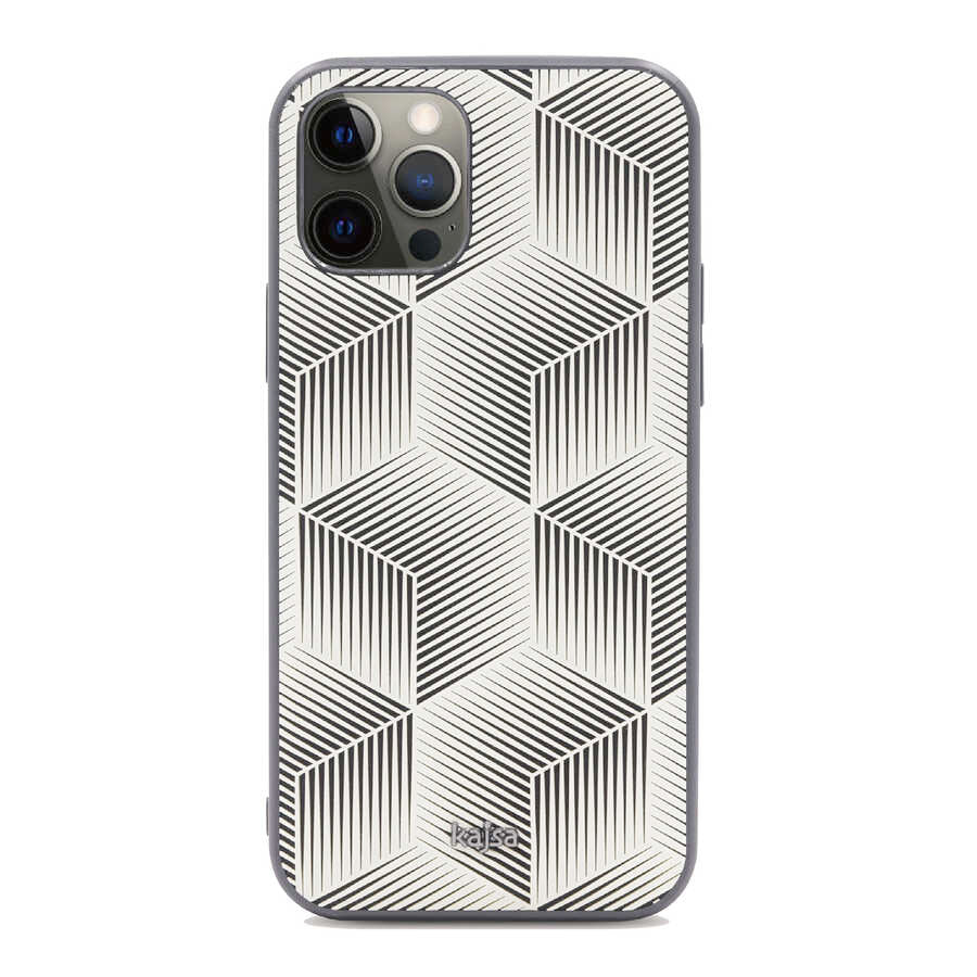 iPhone 12 Pro Max Kılıf Kajsa Splendid Serisi 3D Cube Kılıf
