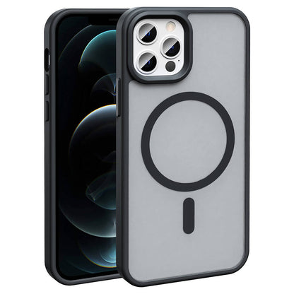 iPhone 12 Pro Max Kılıf M-safe Şarj Özellikli Mat Arka Yüzey Zore Sio Kılıf
