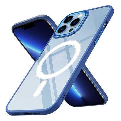 iPhone 12 Pro Max Kılıf Wireless Şarj Özellikli Zore Krom M-safe Silikon Kılıf