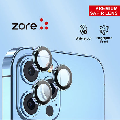iPhone 12 Pro Max Zore CL-12 Premium Safir Parmak İzi Bırakmayan Anti-Reflective Kamera Lens Koruyucu