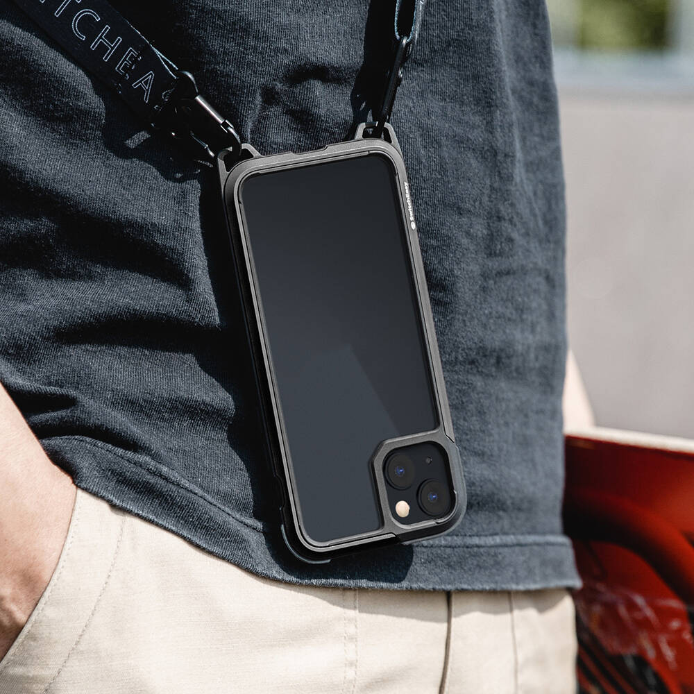 iPhone 13 Kılıf Boyun Askılı Kompozit Tasarımlı Şok Önleyicili Lisanslı Switcheasy Odyssey Kılıf