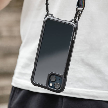 iPhone 13 Kılıf Boyun Askılı Kompozit Tasarımlı Şok Önleyicili Lisanslı Switcheasy Odyssey Kılıf