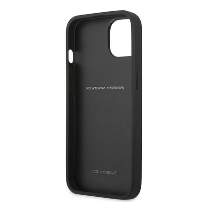 iPhone 13 Kılıf Ferrari Orijinal Lisanslı PU Deri Ve Karbon Dizayn Kılıf