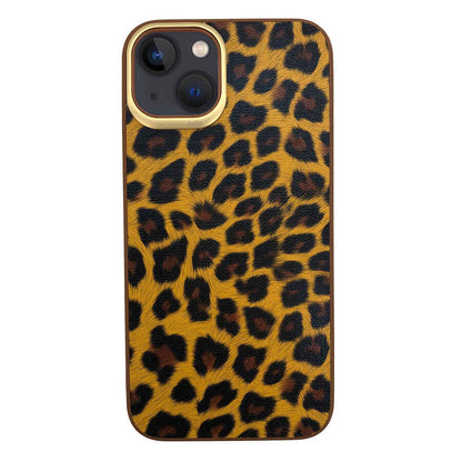 iPhone 13 Kılıf Kajsa Glamorous Serisi Leopard Combo Kılıf