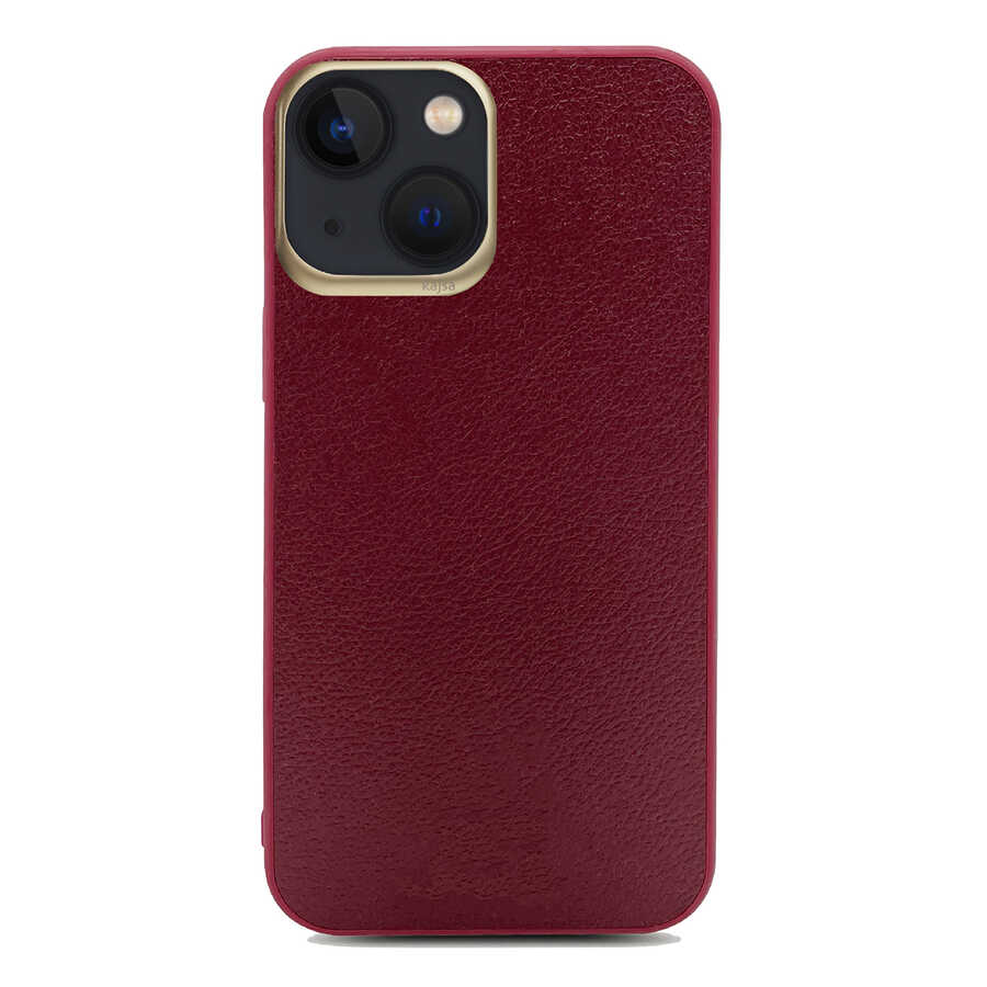 iPhone 13 Kılıf Kajsa Luxe Collection Hakiki Deri Kılıf