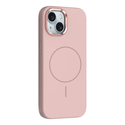 iPhone 13 Kılıf M-Safe Şarj Özellikli Metal Kamera Çerçeveli Zore Edi Silikon Kılıf