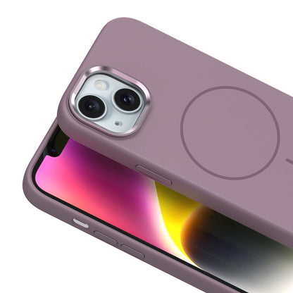 iPhone 13 Kılıf M-Safe Şarj Özellikli Metal Kamera Çerçeveli Zore Edi Silikon Kılıf