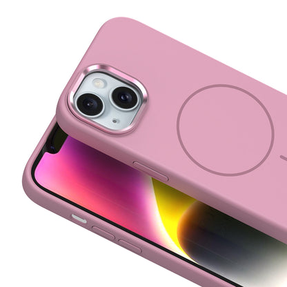 iPhone 13 Kılıf M-Safe Şarj Özellikli Metal Kamera Çerçeveli Zore Edi Silikon Kılıf