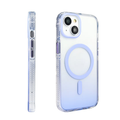 Apple iPhone 13 Kılıf M-safe Şarj Özellikli Transparan Renk Geçişli Zore Toros Kapak