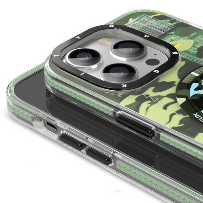 iPhone 13 Kılıf M-safe Şarj Özellikli YoungKit Kamuflaj Serisi Kılıf