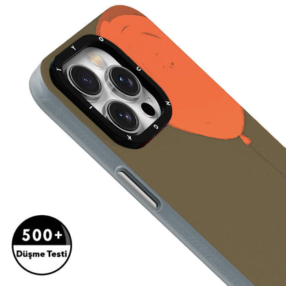 iPhone 13 Kılıf M-safe Şarj Özellikli Youngkit Orange Serisi Flying Balloon Kılıf