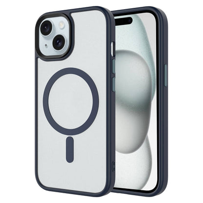 iPhone 13 Kılıf Mat Arka Yüzey Wireless Şarj Özellikli Zore Flet M-safe Kılıf