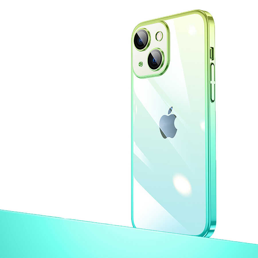 iPhone 13 Kılıf Parlak Renk Geçişli Kamera Korumalı Zore Senkron Kılıf