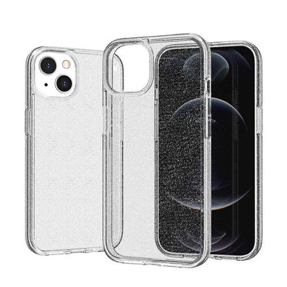 iPhone 13 Kılıf Parlayan Simli Şeffaf Zore Redos Kılıf